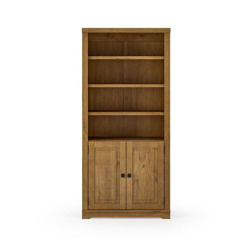 Portland 72" H x 33" W Storage Bookcase, Mocha