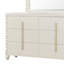 Commode en bois beige de style traditionnel Cendrillon avec accents à DEL (miroir non inclus)