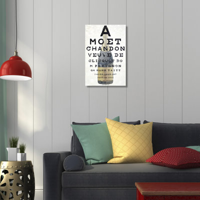 " Champagne Eye Chart "