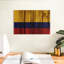 Drapeau de la Colombie en bois-1025786005