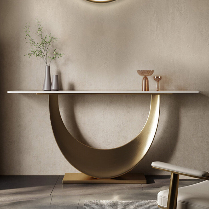 Console en métal de style italien, H 33,4 po x l 47,2 po x P 13,7 po
