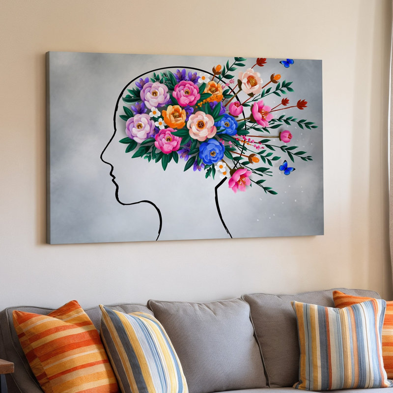 Reproduction d'art sur toile, "Silhouette", H 9 po x l 12 po
