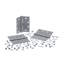 Charnière à roulement à billes carré carrée 4,5 po x 4,5 po avec goupille non amovible - ensemble de 3-120678224