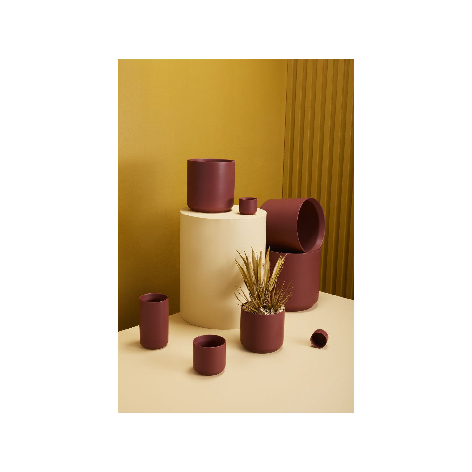 Parsons Handmade Ceramic Pot Planter, 10" H x 10.75" W x 10.75" D, Brown