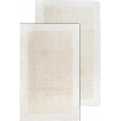 Ensemble de tapis pour salle de bain réversible 100% coton Fromma