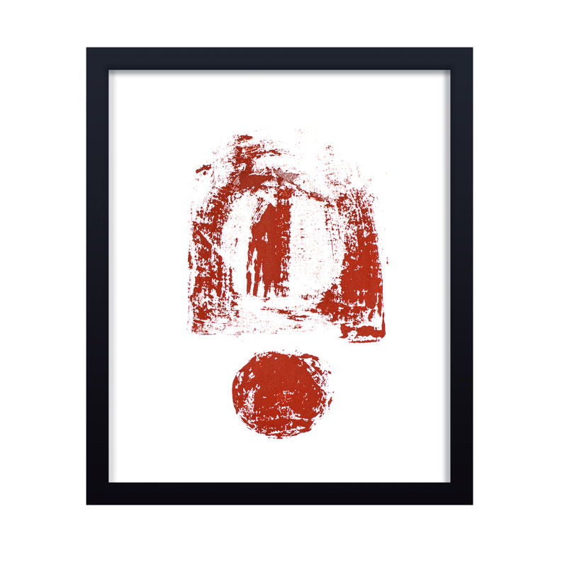 «Abstract Arlo Impression» par Chauncey Jacks - Œuvre d'art encadrée, H 16 po x l 12 po, Black, Framed Print