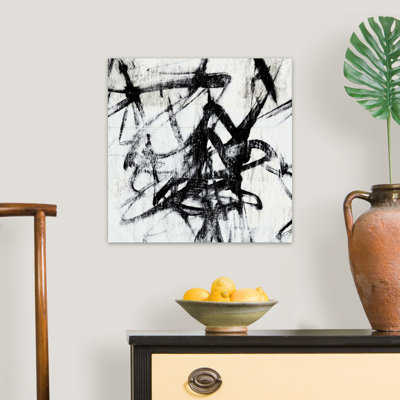 Reproduction d’art, "monotype Scribble I" par Jennifer Goldberger