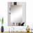 Golden Minimalist Abstract II - Abstract Unique Wall Mirror, Black Mirror, Printed Metal Art-12943896