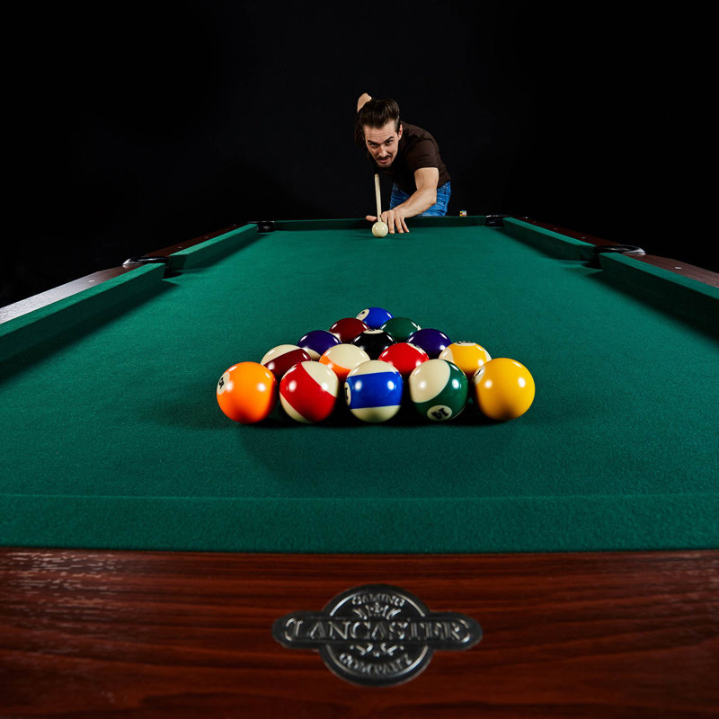 Lancaster Gaming 89'' L Pool Table, Green