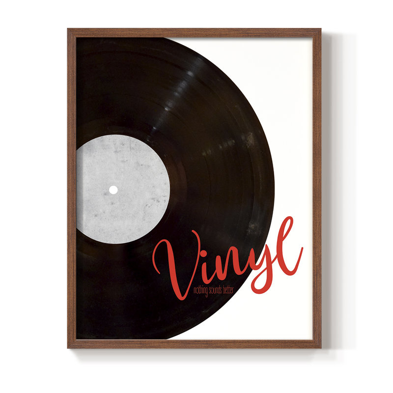 Impression sur vinyle encadrée - bois massif, Cadre photo brun simple, H 20 po x l 16 po