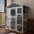 Outstanding Wooden Outdoor Cat House with Multiple Features for Pets