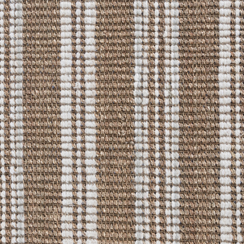 Catara Flatweave Bamboo Striped Area Rug, Rectangle 5' x 8'