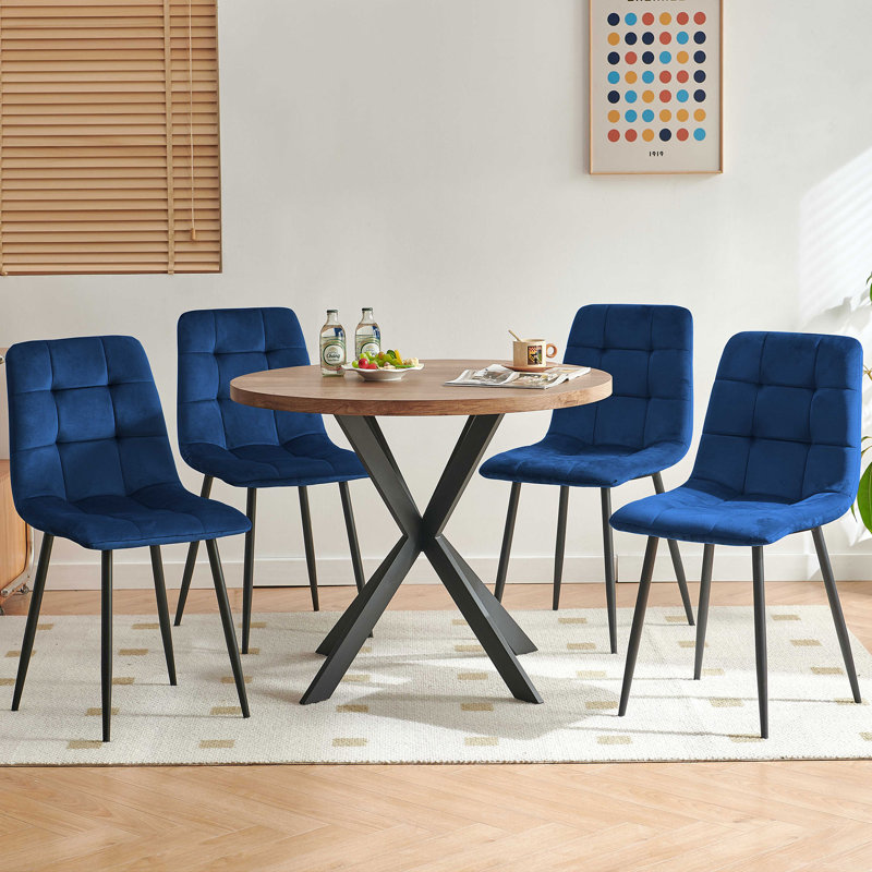 Meera 5 - Piece Dining Set, Navy