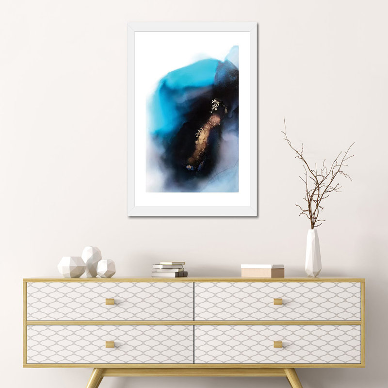 «Inception» par Spell rebond Fine Art - impression d'art graphique, 24" H x 16" W x1" D, Blanc, White Paper