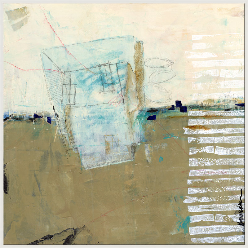 Under Construction Giclee On Canvas by Jill Krasner, White