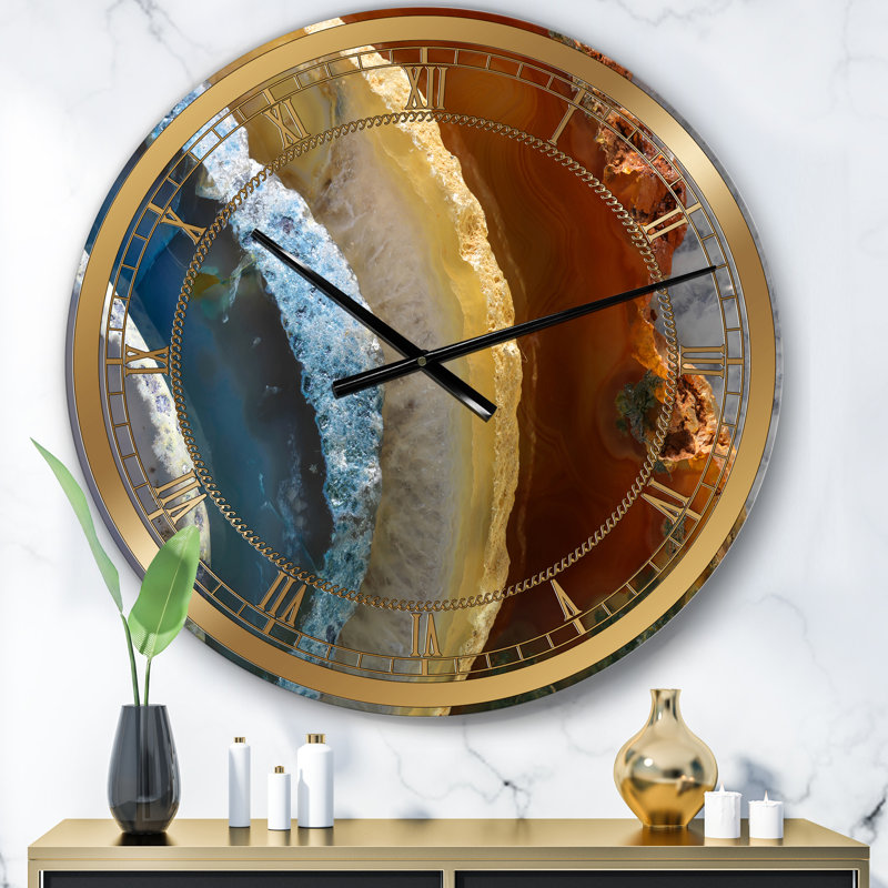 Horloge murale Minéral Slice XV, Petit