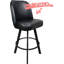 Ensemble de 2 tabourets de bar rotatifs capitonnés à siège baquet avec cadre en métal pour restaurant et café - Assemblage requis-130389775