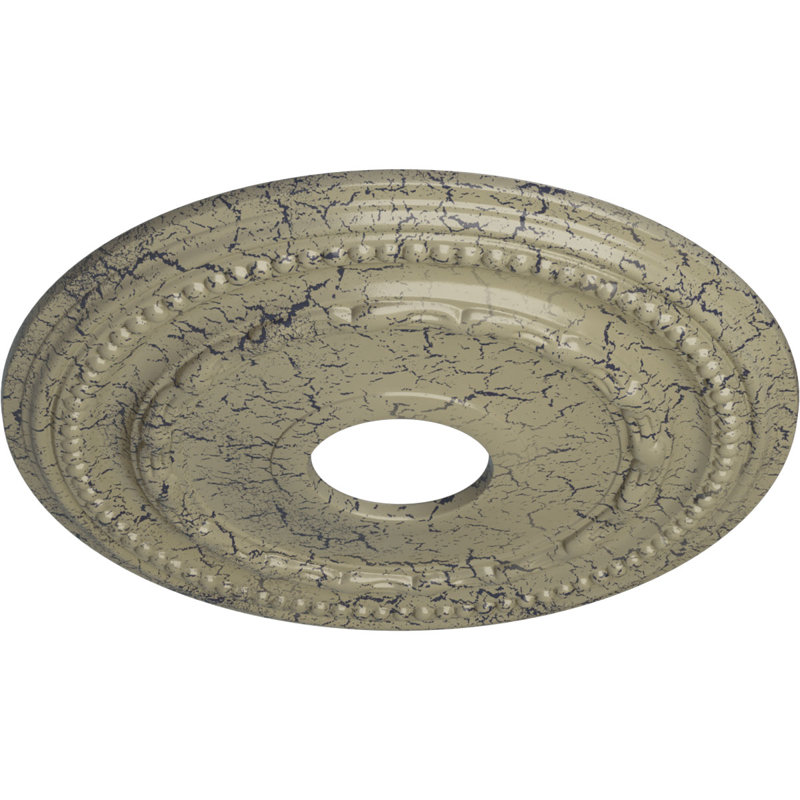 Médaillon de plafond Endurathane Amelia, P 15 3/4 po x P 5/8 po (pour auvents jusqu'à 4 1/8 po), finition tortue peinte à la main