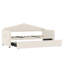 Lit de jour rembourré simple avec lit gigogne escamotable à hauteur réglable et port de charge USB et Type-C, structure de lit de jour avec 2 poches latérales, aucun sommier nécessaire-2091418115