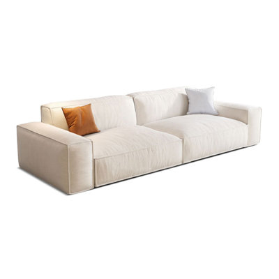 Coussin blanc modulaire 100% polyester
