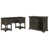 2 Pieces: Desk, Storage Cabinet