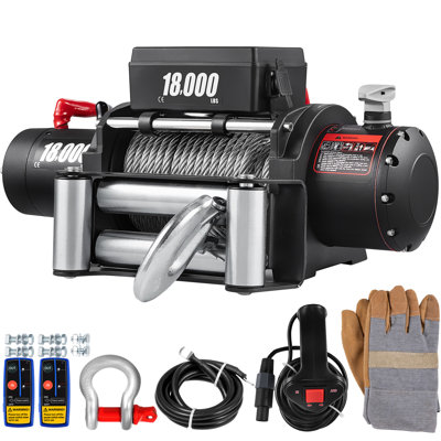 Truck Winch 18000lbs Electric Winch Cable Steel 12V Power Winch