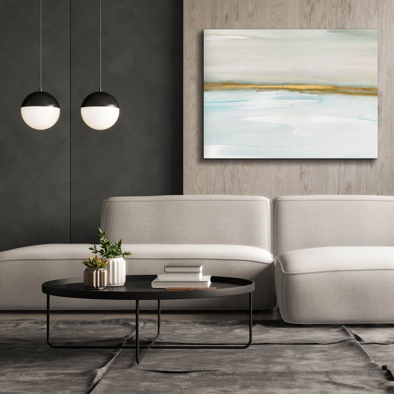  'Ua Golden Vista 1' by Annie Warren Canvas Wall Art, 54" x 40", H 40 po x l 54 po x P 1,5 po
