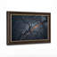 Art mural sur toile gris foncé foncé avec rayures orange-133047985