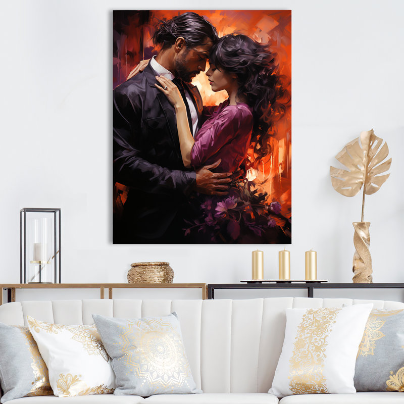 Musique de yuuka passion passion intense II, H 32 po x l 16 po x P 1 po, Toile tendue