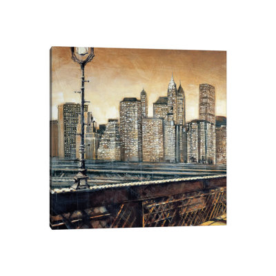 Manhattan Sunset I by Matthew Daniels - Wrapped Canvas Gallery-Wrapped Canvas Giclée