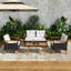 Ensemble de mobilier de jardin 4 pièces-4647820