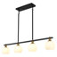Luminaire suspendu sphérique moderne Mid-Century à 4 lumières de 43,7 po Wilbourn