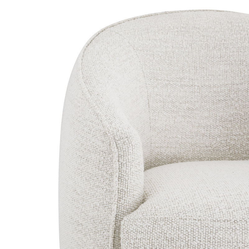 Chaise d'appoint Berngard, Polyester crème