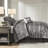 7 Piece Comforter Grey King - Charm Fine-116011713-116011714