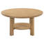 Table basse en chêne clair 36 pouces