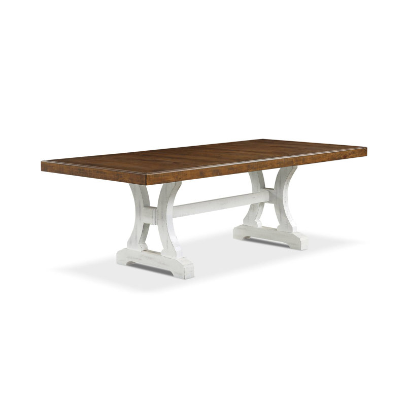 86" W Rustic Dining Table, Brown