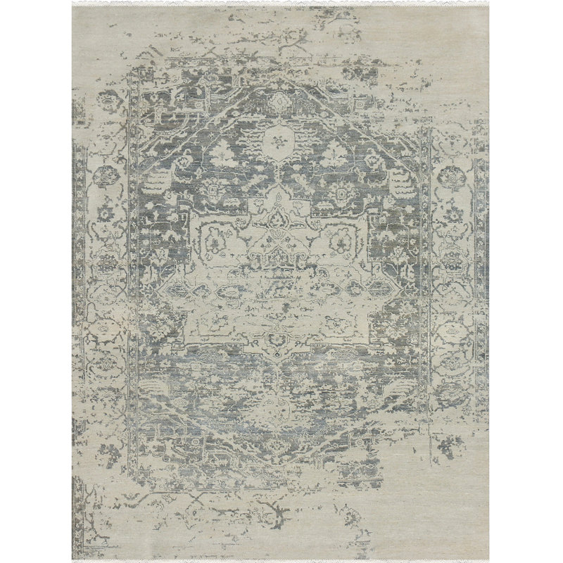 Dazzle Floral Area Rug in White, Rectangle 2' x 3'
