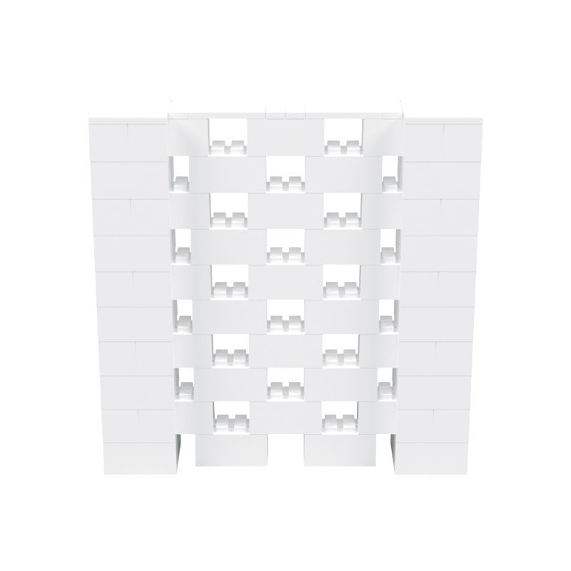 Ensemble mural Everblock, Blanc, H 60 po x l 60 po x P 12 po