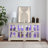 Bookcase, LED Display Cabinet With Adjustable Shelves And Glass Doors-1673965361