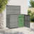 Double Wheelie Bin Shed Poly Rattan Anthracite/Black Outdoor Garbage-98740404