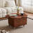 Minimalist Adjustable Height Irregular Petal-shaped Movable Side Table
