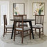 Ensemble de salle à manger 5 pièces avec table ronde L 42 po Nivens et chaise en bois Nivens