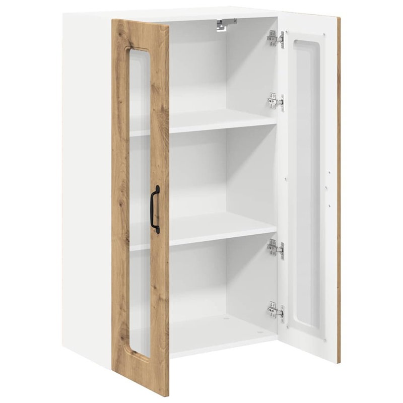 Vidaxl Kitchen Wall Cabinet Brown Oak 60 X 31 X 100 Cm Engineered Wood, Artisan Oak, 100cm H x 60cm W x 31cm D