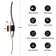 Wireless LED Wall Lights with Remote, Dimmable, 3 Color Modes, Night-Light