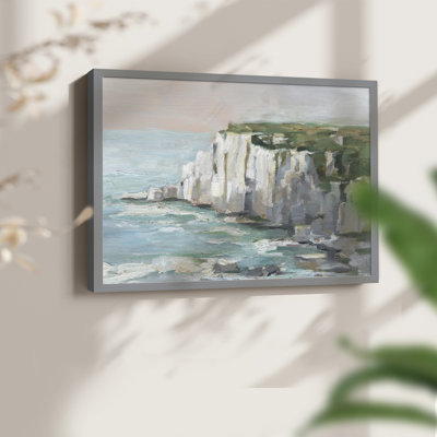 Falaises de la mer blanche II - reproduction encadrée - réaménageable