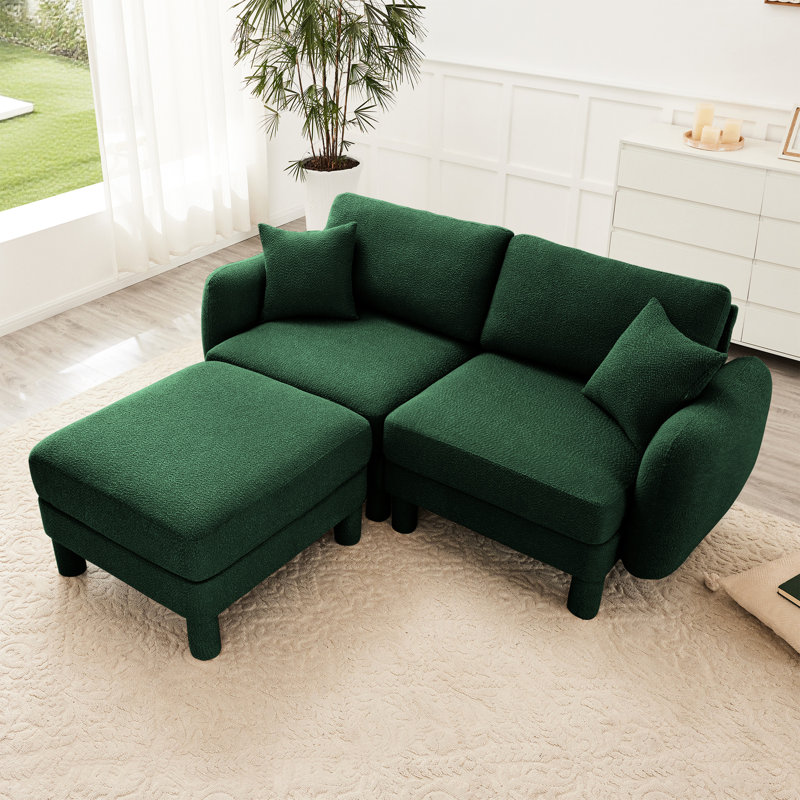 Tissu à 2 places Boucle, Vert
