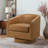 Tan Leather Swivel Chair