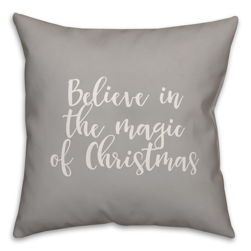 Reversible Throw Pillow, Gray, Throw Pillow