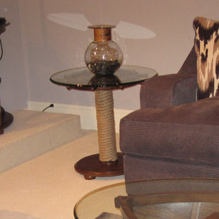 Bartulio Glass Top End Table