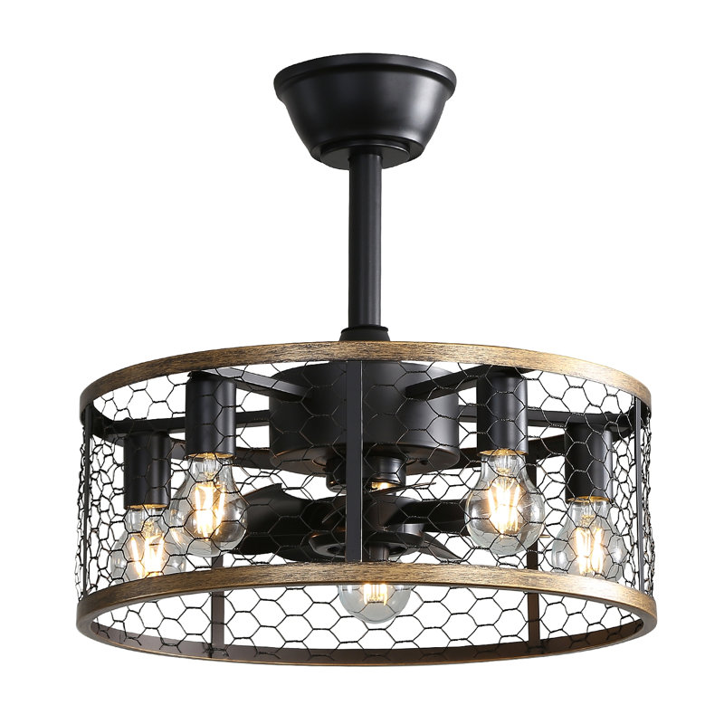 Ventilateur de plafond industriel avec télécommande - 7 pales ABS, moteur à courant continu, minuterie 1H / 4H / 8H